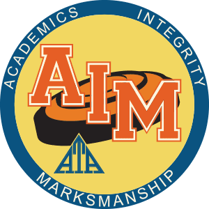 AIM — Academics, Integrity, Marksmanship